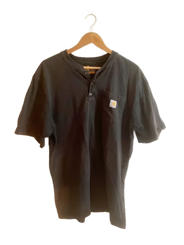 #13 Carhartt® L Black Original Fit Henley Vintage Shirt - L