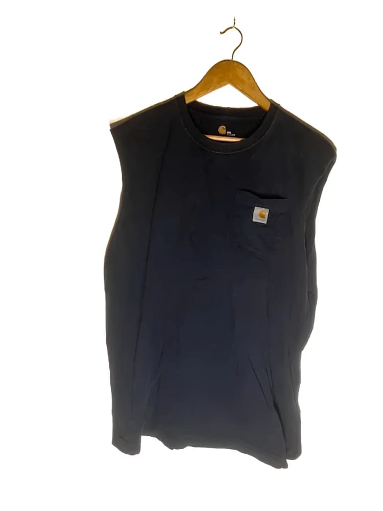 #2 Carhartt® 2XL Black Relaxed Sleeveless Vintage T-shirt - 2XL