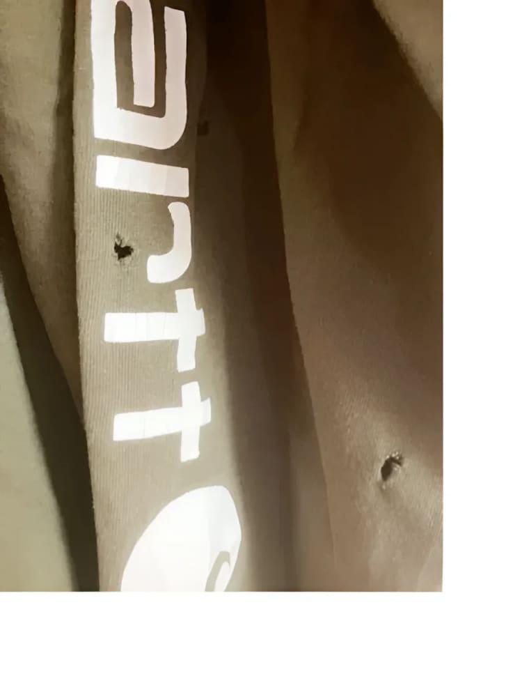 Damaged Carhartt garment.