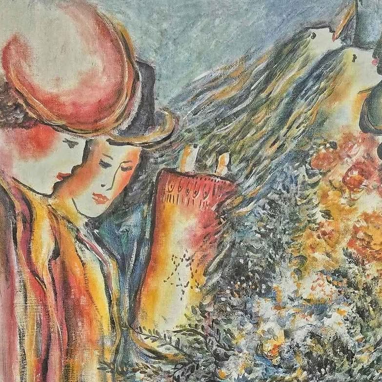 Untitled painting by Polish-Israeli artist ZAMY STEYNOVITZ