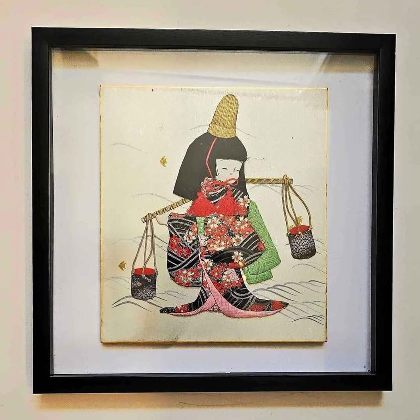 JAPANESE DOLL OSHIE TRADITIONAL BEAUTIFUL FINELY CRAFTED IN HAND MADE PAPER