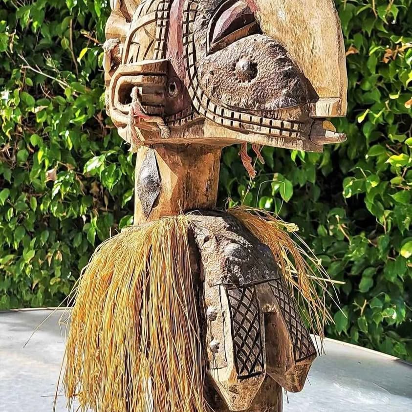 ANCIENNE GENUINE AFRICAN Baga Nimba Shoulder Masquerade (D'mba) SVc
