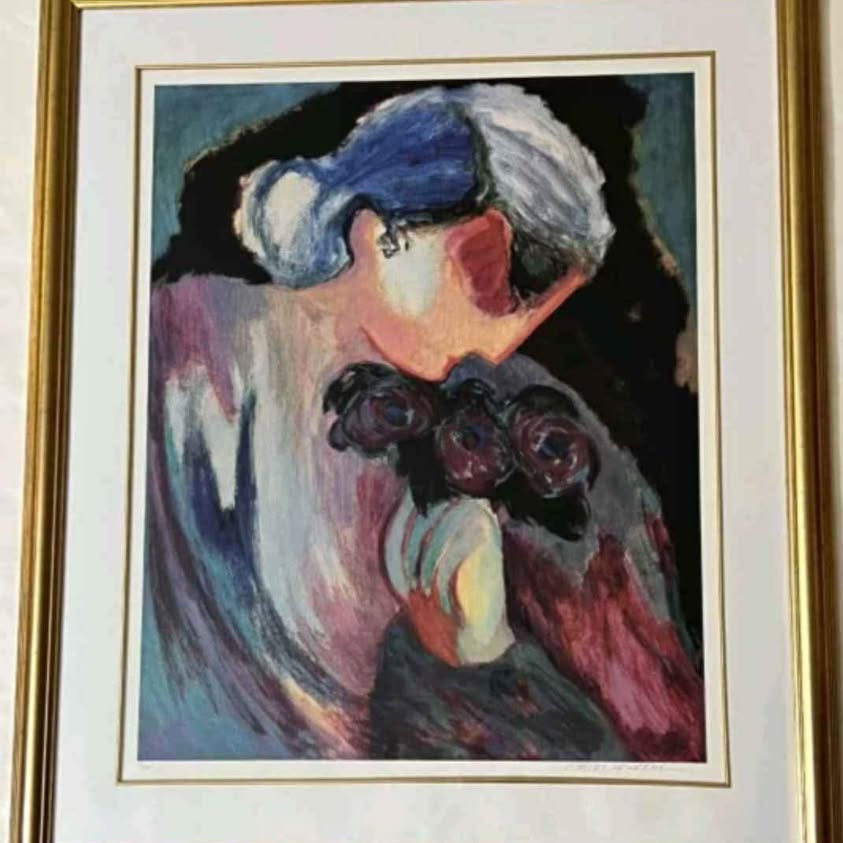 BARBARA WOODS, 4 framed Pieces Collection, Original litho ltd.ed. hand signed and numbered.