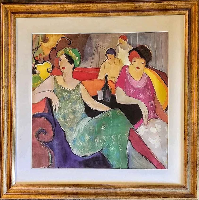 IZTCHAK TARKAY, Excellent Large Framed Lithography.
