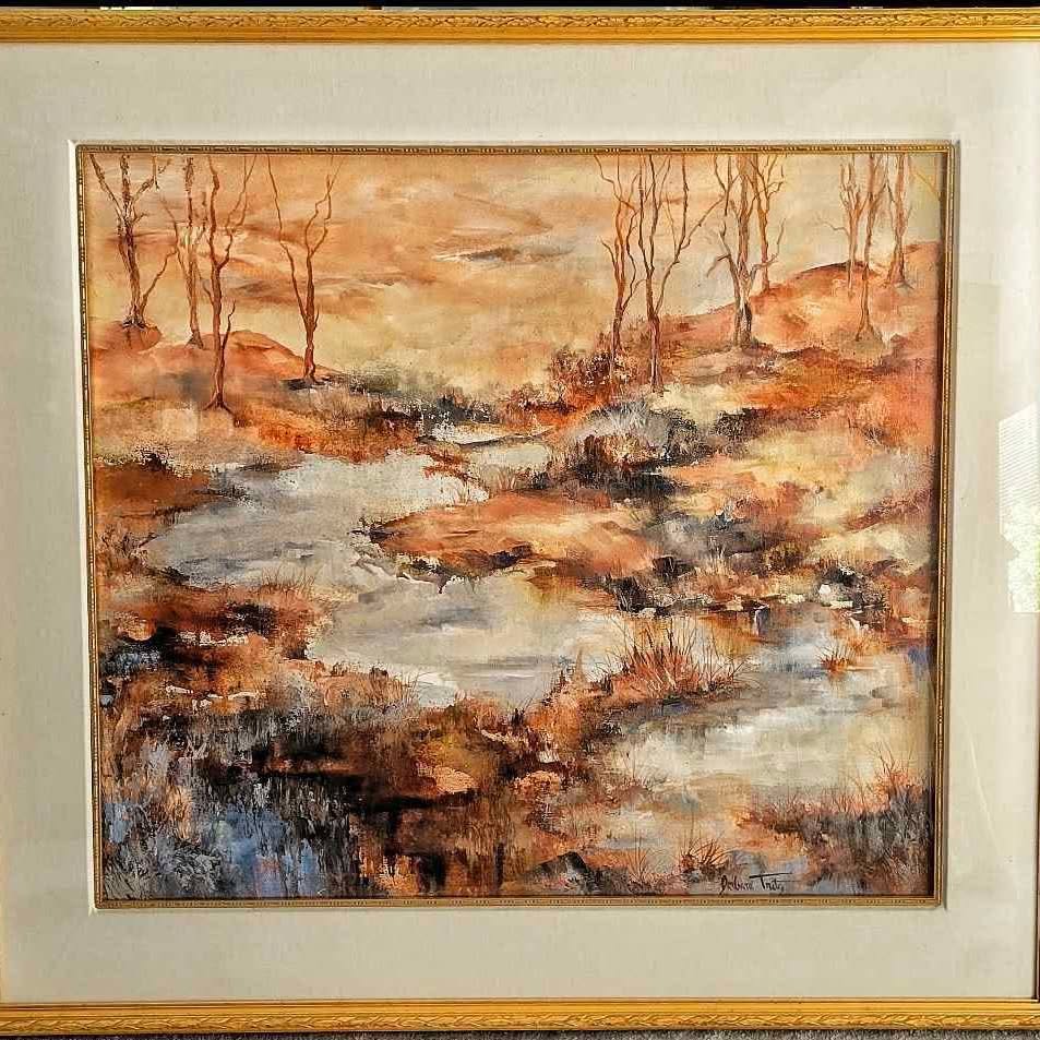 "SIERRA NEVADA" Original Signed By Barbara Tritz. Acrylics on paper