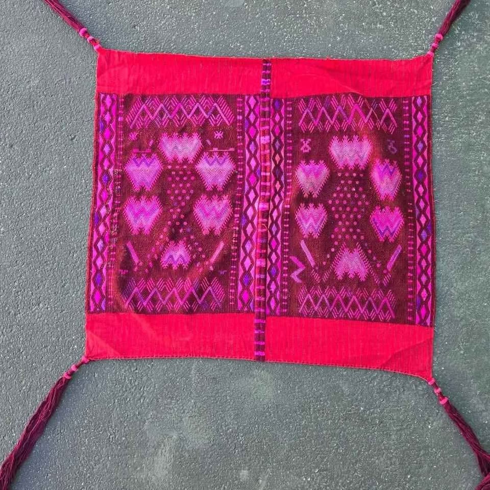 CEREMONIAL CAPE HUIPIL BACK STRAP LOOM MADE FROM GUATEMALA