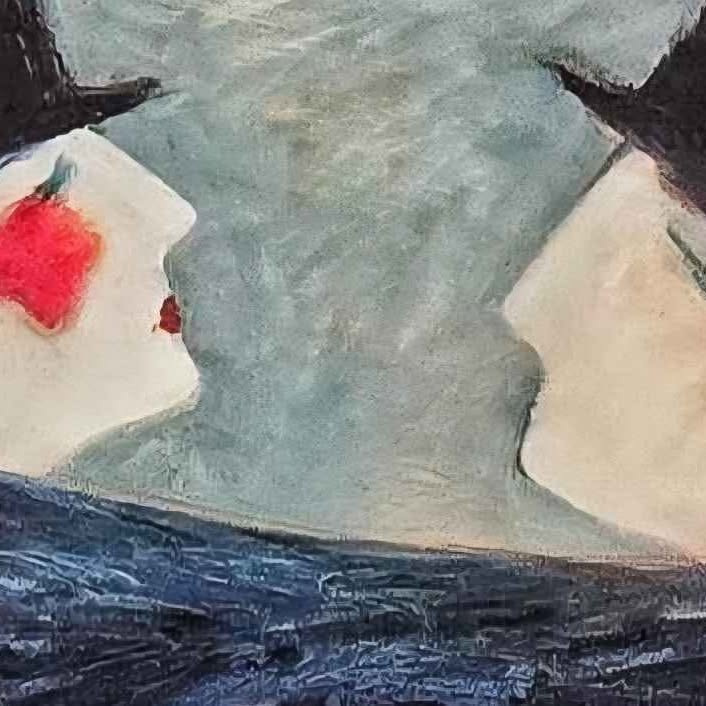 Barbara A. Wood "Frankee & Johnee" Lithograph