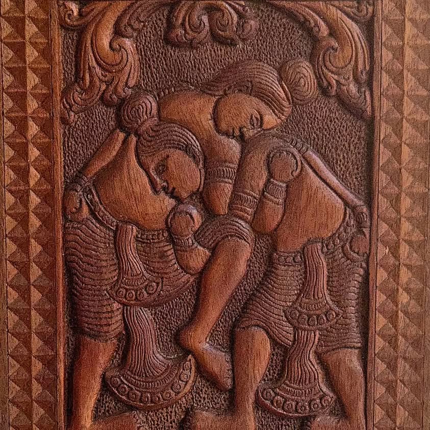Stunning ! Temples wooden carving, likely from SRI LANKA,