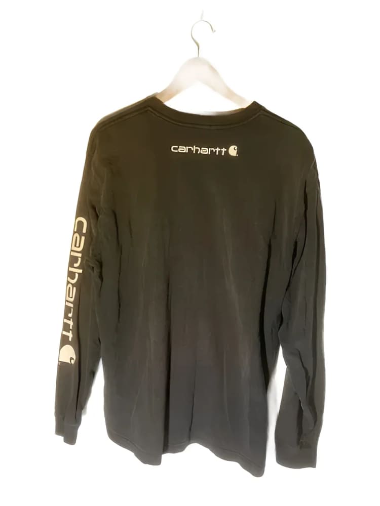 Black Carhartt long-sleeve shirt.