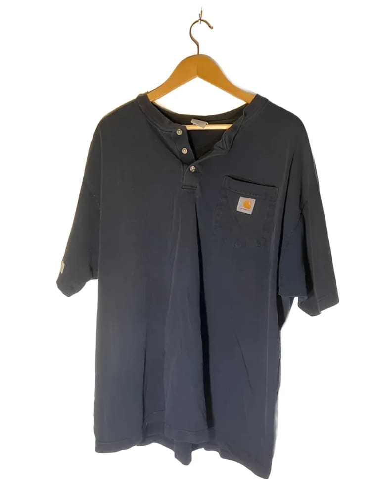 #7 Carhartt® XL Dark Blue Henley Vintage Shirt - XL