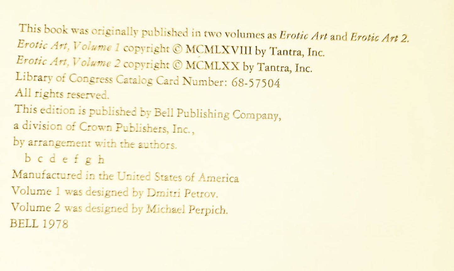 A book’s copyright page.