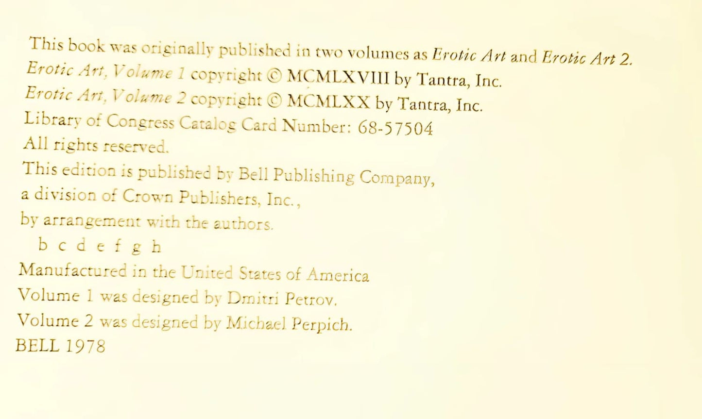 A book’s copyright page.