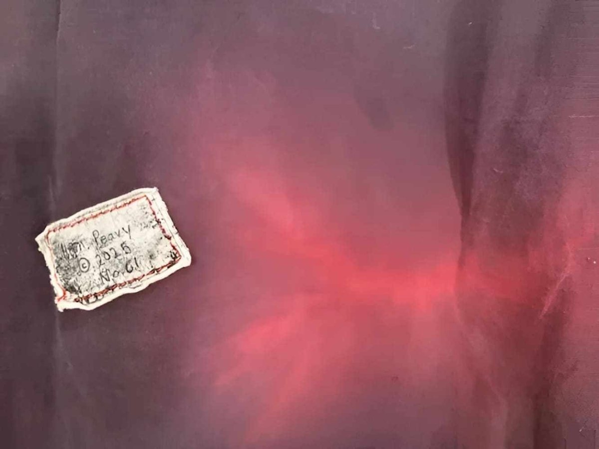 American Worker T-shirt on an Upcycled Carhartt by h.m. Peavy - Re - psychles Vintage Shop & Art Gallery