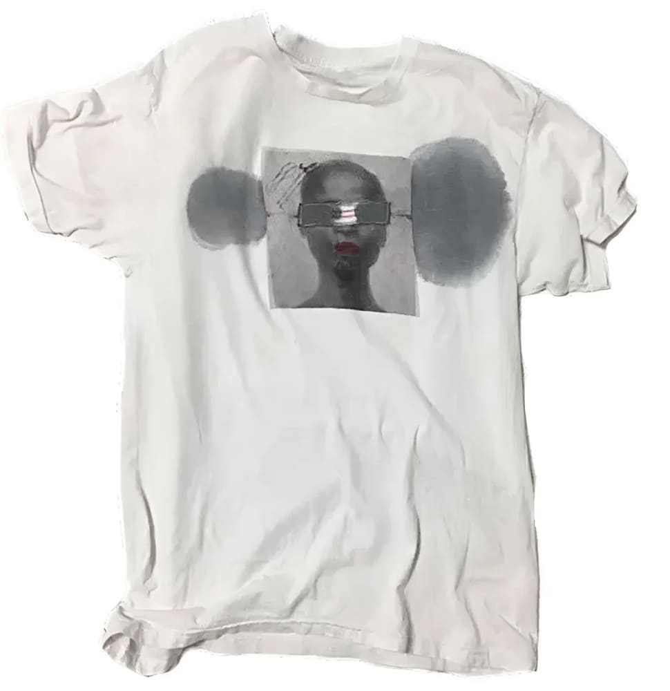 Black Woman T-shirt by h.m. Peavy No.3 - Re - psychles Vintage Shop & Art Gallery
