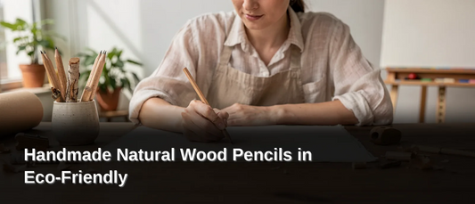 Handmade natural wood pencils provide a sustainable alternative to conventional art supplies. These pencils