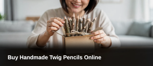 Customers can Buy Handmade Twig Pencils Online directly from the brand's official website. The collection