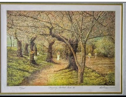 Harold Altman "Jogging, Central Park 2" 1960 Limited Edition Signed