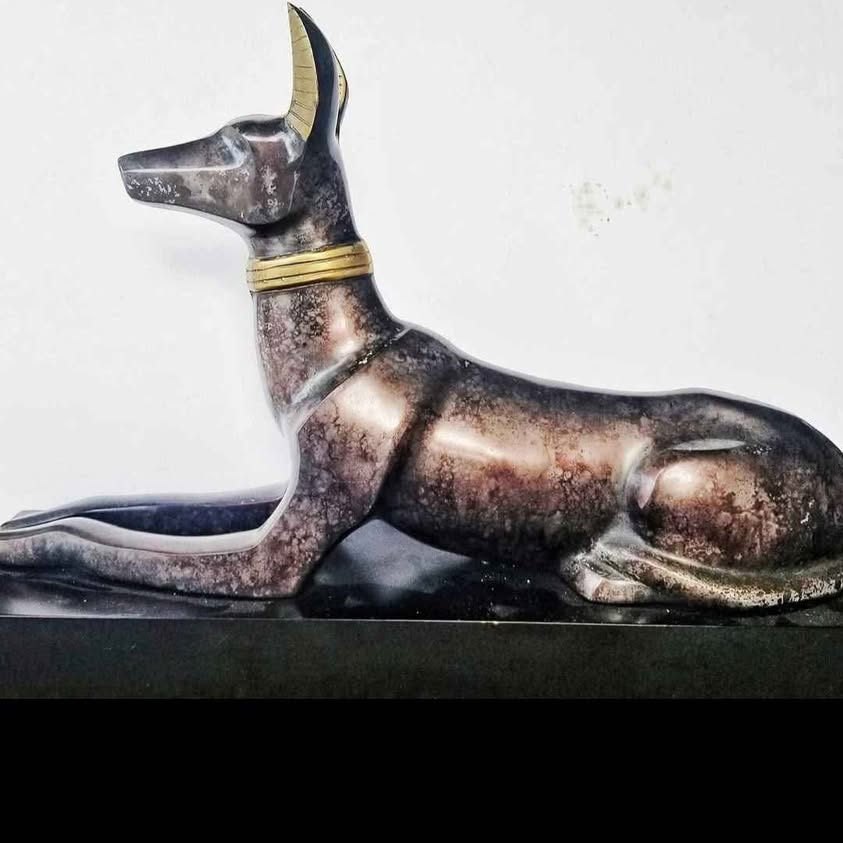 ANUBIS Egipcian God beautiful Heavy metal sculpture