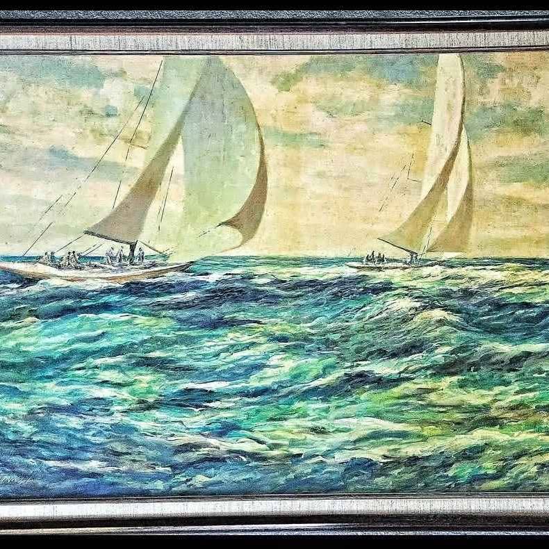 ORIGINAL OIL ON CANVAS SIGNED By FRANK CALDWELL.