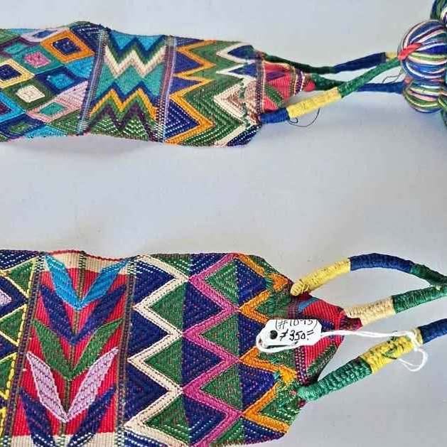 EXCEPTIONAL JOY IN GEOMETRIC COLORFULL HARMONY! STUNNING HANDLOOMED ARTWORK.