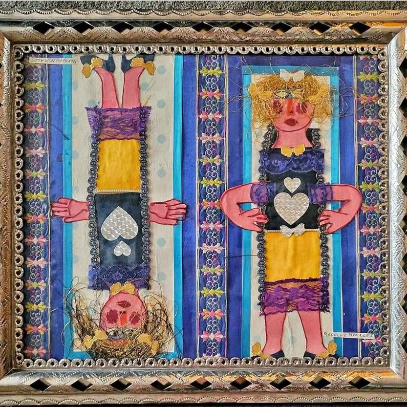 TAKE MY TWIN HEART. COLLAGE, RODOLFO MORALES, MEX.