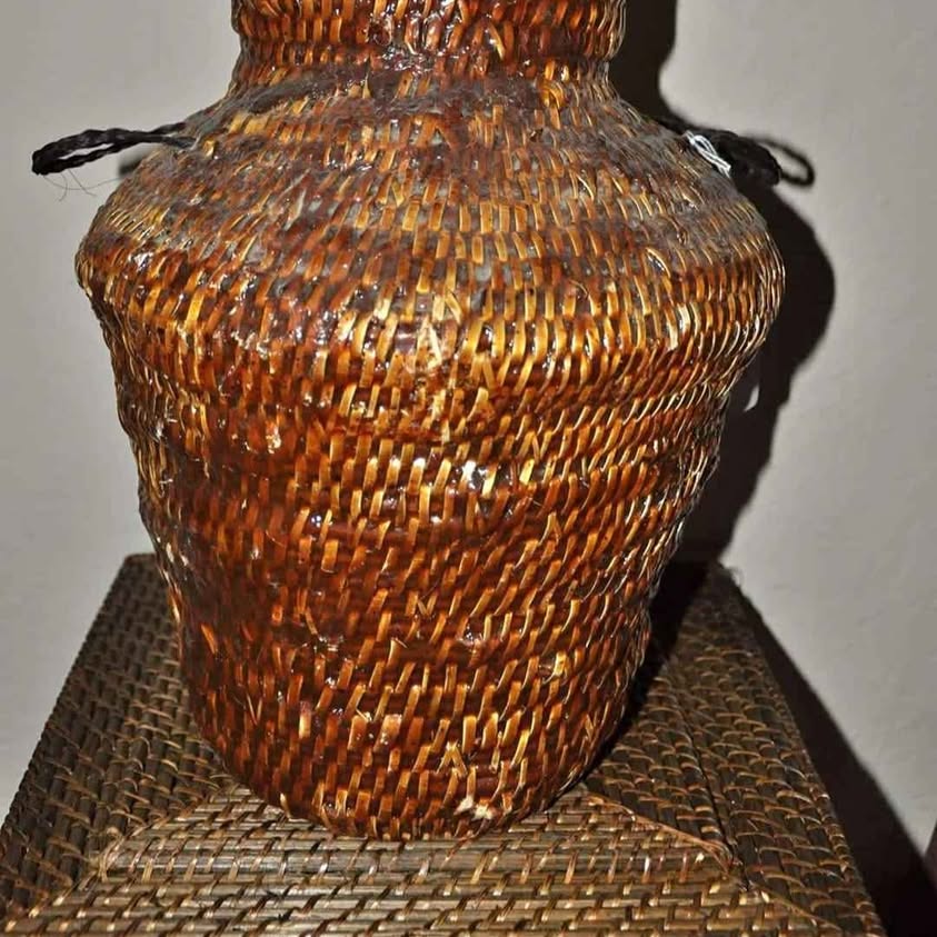 Apache antique (1800's) water carrier basket