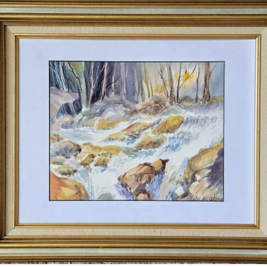 2 framed pieces Signed By LILY H. WONG. 2 EXCEPTIONAL WATERCOLORS.