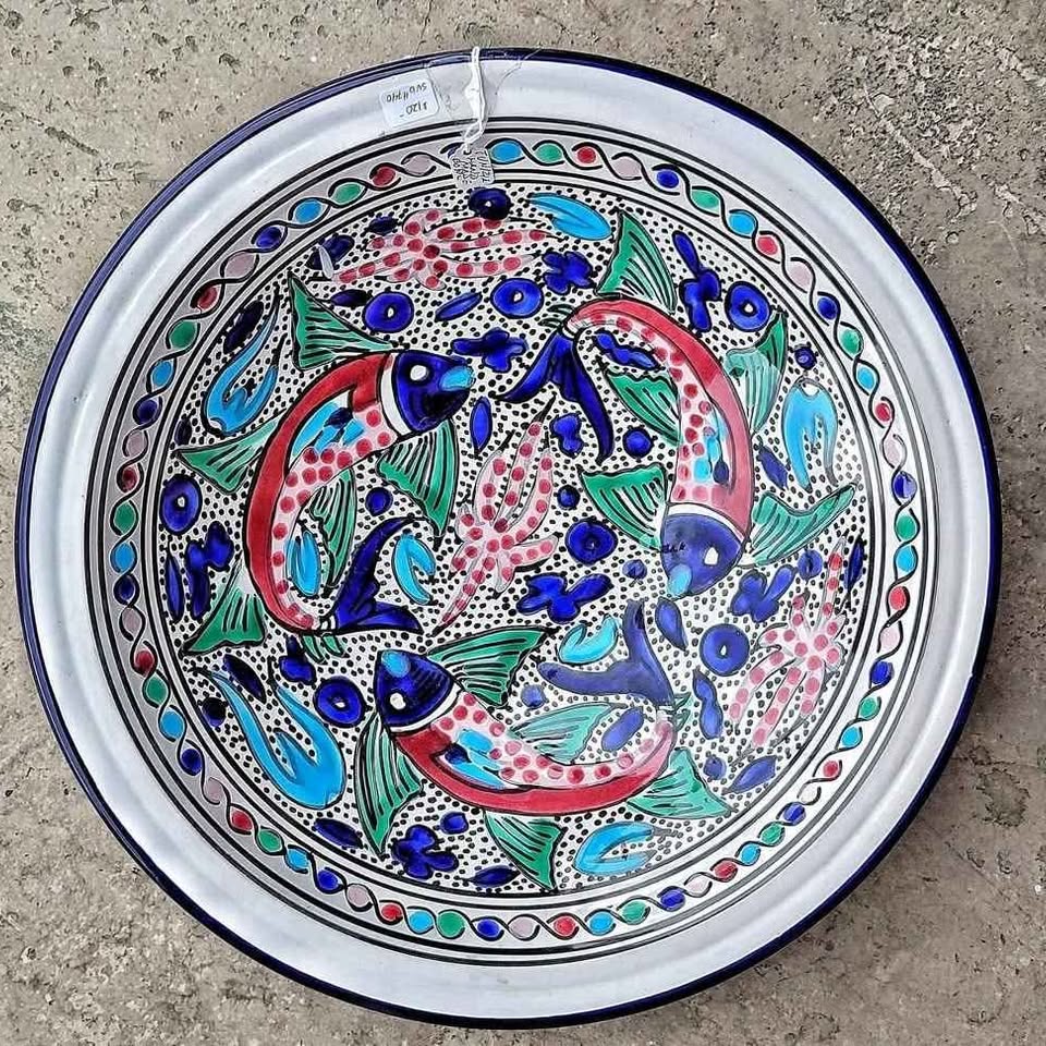 Directly from Tunisia, North Africa, Best in Ceramics. Beautiful wall art.