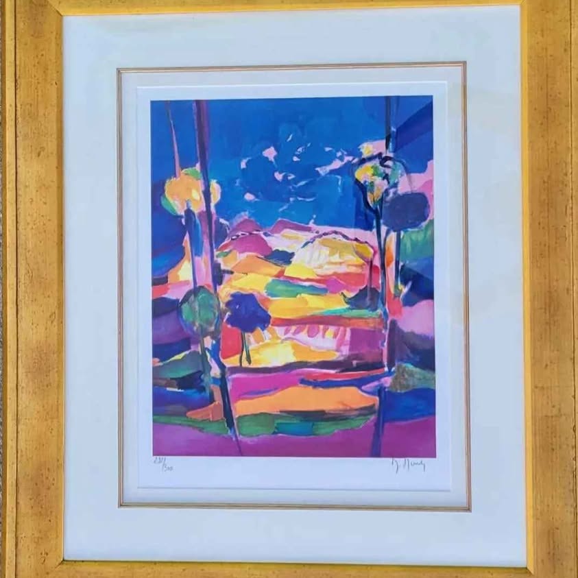Marcel Mouly Haute Provence Framed Ltd.Ed. Lithograph Signed And Numbered.