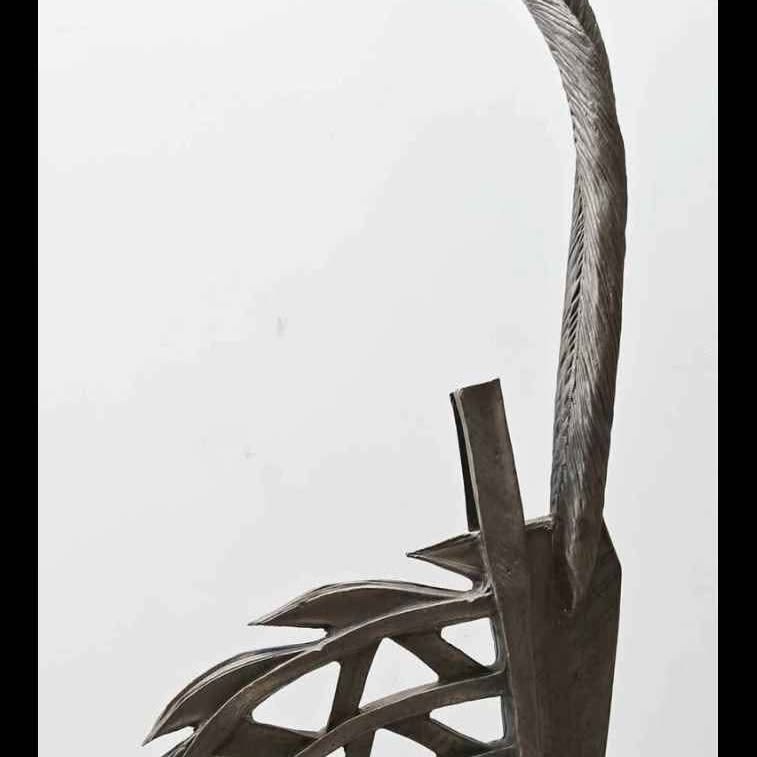 RARE LARGE HORNS CROSSED, SPECTACULAR AFRICAN DANCED CHIWARA MASK