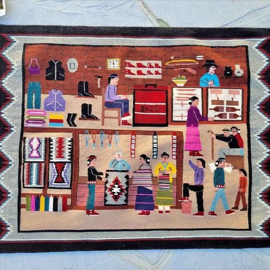 EXCELLENT VINTAGE NAVAJO RUGS.