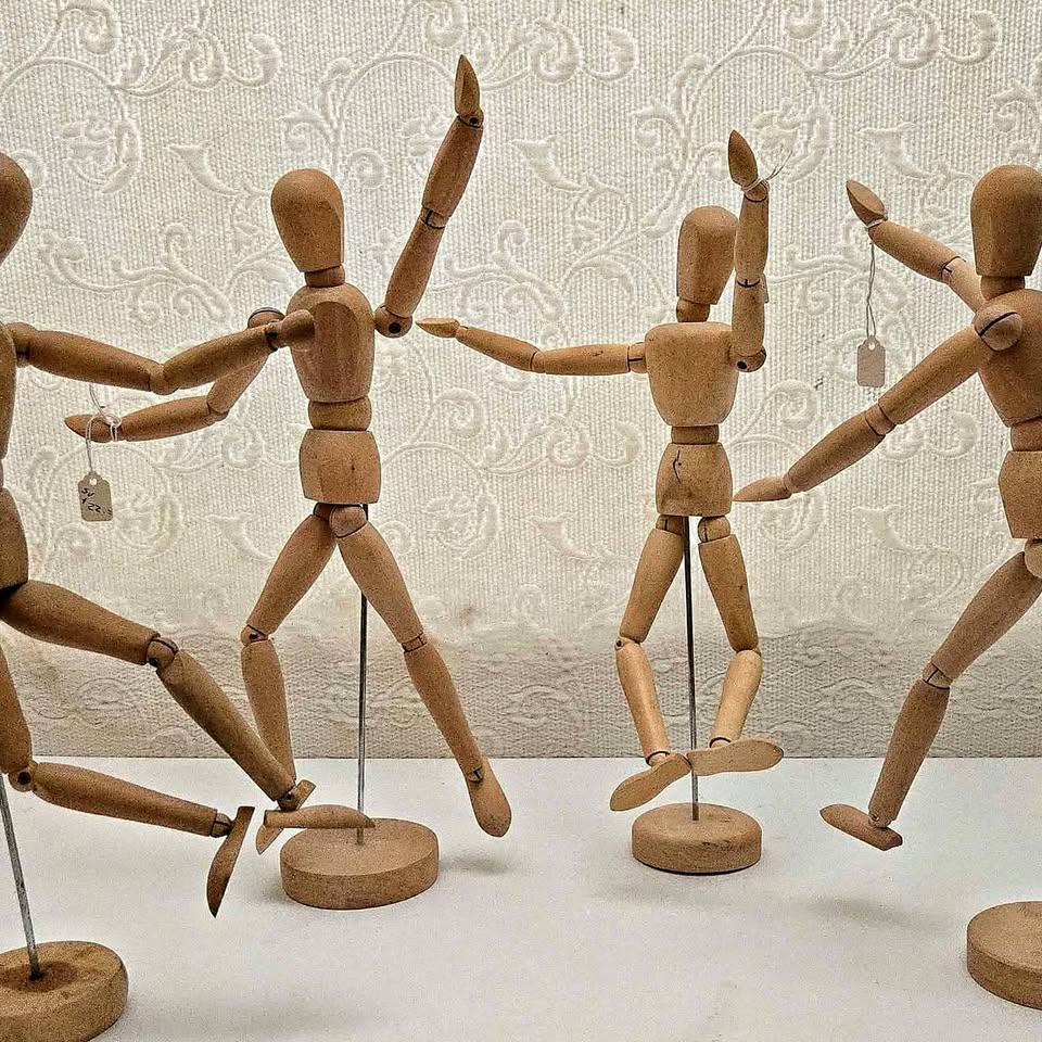 IKEA Gestalta Wooden Mannequin Artist's Human Figurine 13" Model Reticulated