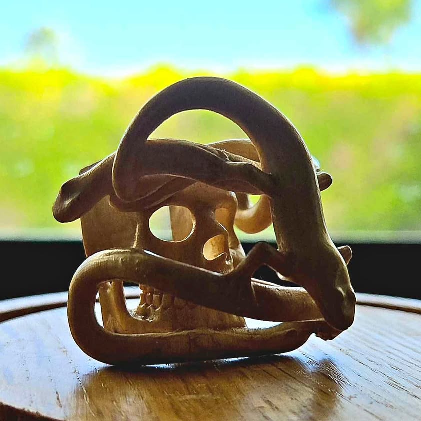 " MS. LIZARD, MS. SNAKE AND YOU ".. THE EXCEPTIONAL TALENT OF JUAN HORTA IN THIS MINIATURE CARVING