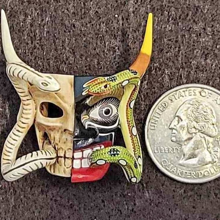 SKUL LIFE AND DEAD, COLOR AND PLAIN IN A SINGLE PIECE OF WOOD. MASTER ART PIECE FROM TE BEST ARTIST