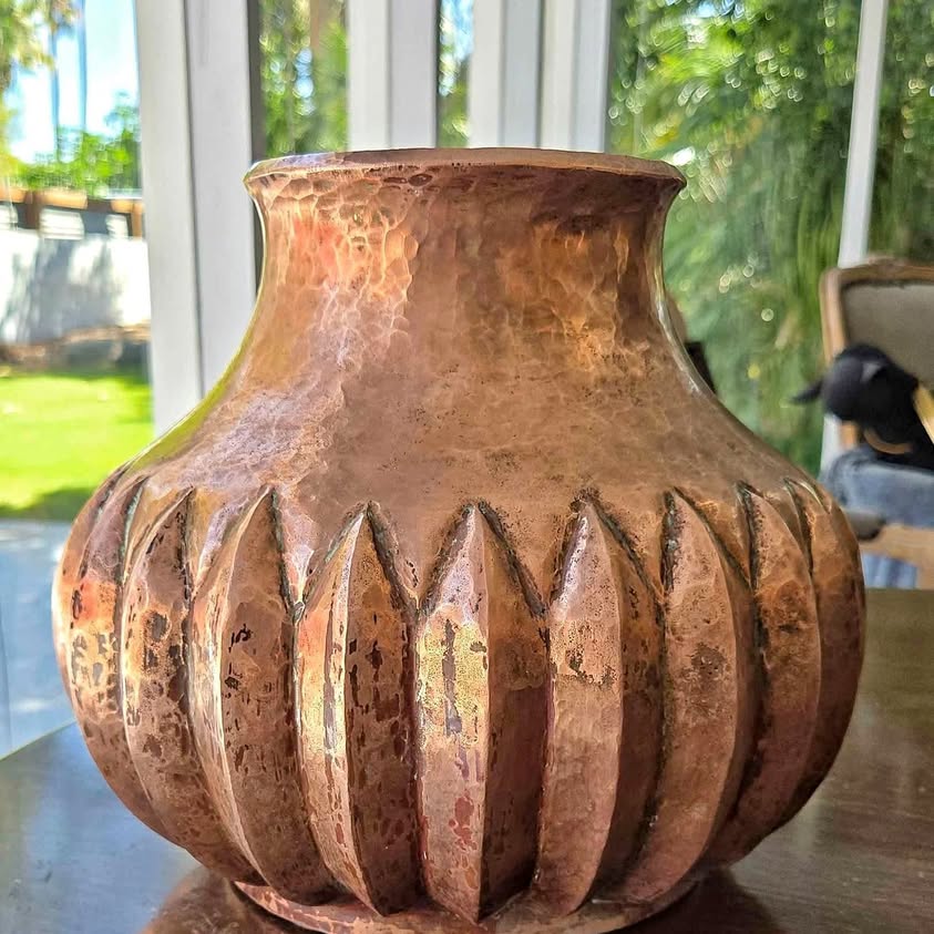ABDON PUNZO ANGELES The world wide best artist in hammered pure Copper from Mexico