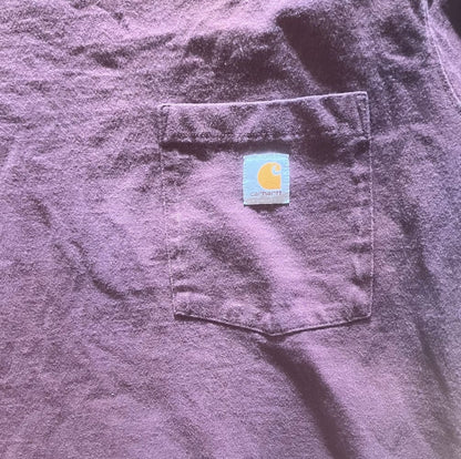 #7 Carhartt® L (12-14) Youth Dark Purple Loose Fit Vintage T-shirt - L