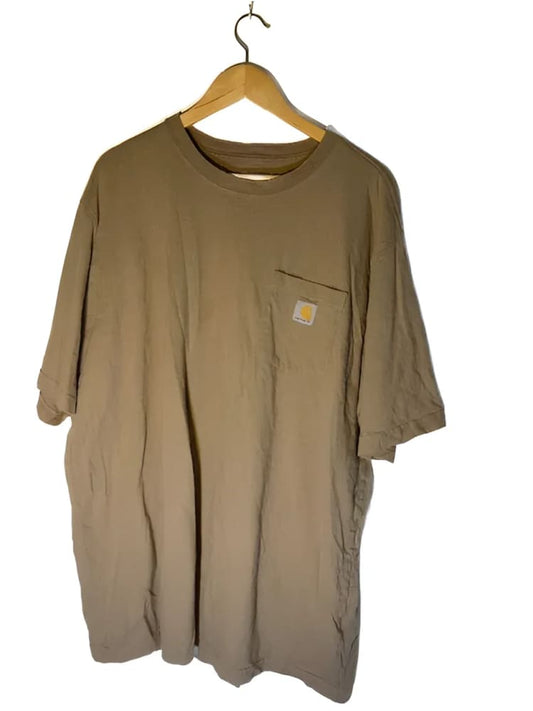 Khaki Carhartt t-shirt.