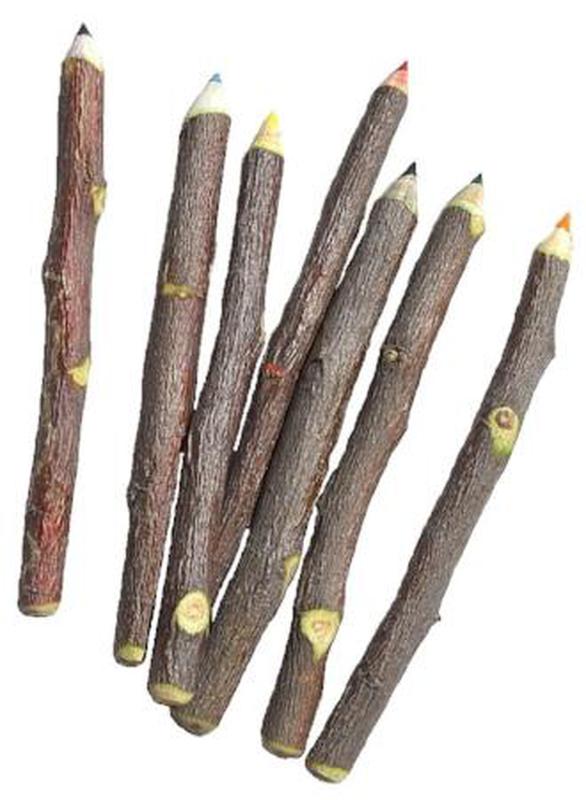 Apple Pencil™ - Bundle of Seven 5" Mixed Color Twig Pencils