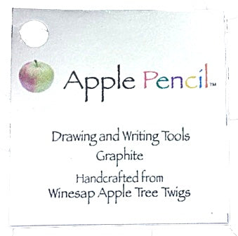 Handmade Apple Wood Twig Pencil, 5-inch No. 2 Graphite | Apple Pencil