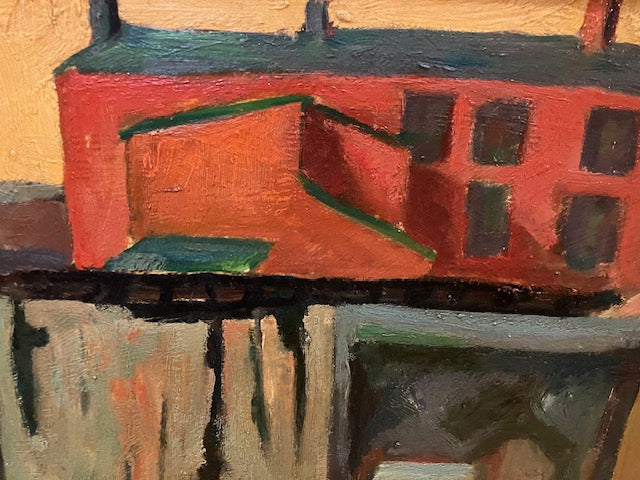 Samuel Rosenberg Signed Oil On Masonite