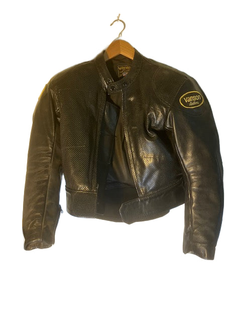 Vanson Vintage Motorcycle Leather Jacket & Pants Suit