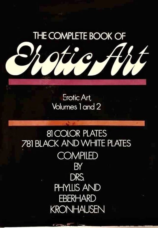 A book about erotic art with color and black and white plates.