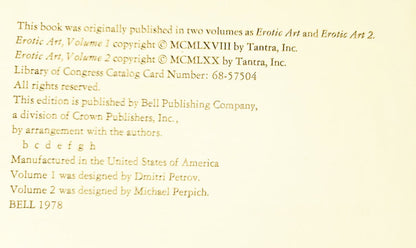 A book’s copyright page.