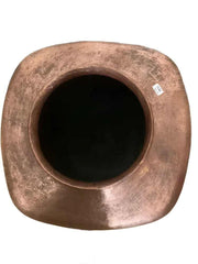 Abdon Punzo Hammered Copper Square Vase – Signed | Re-psychles