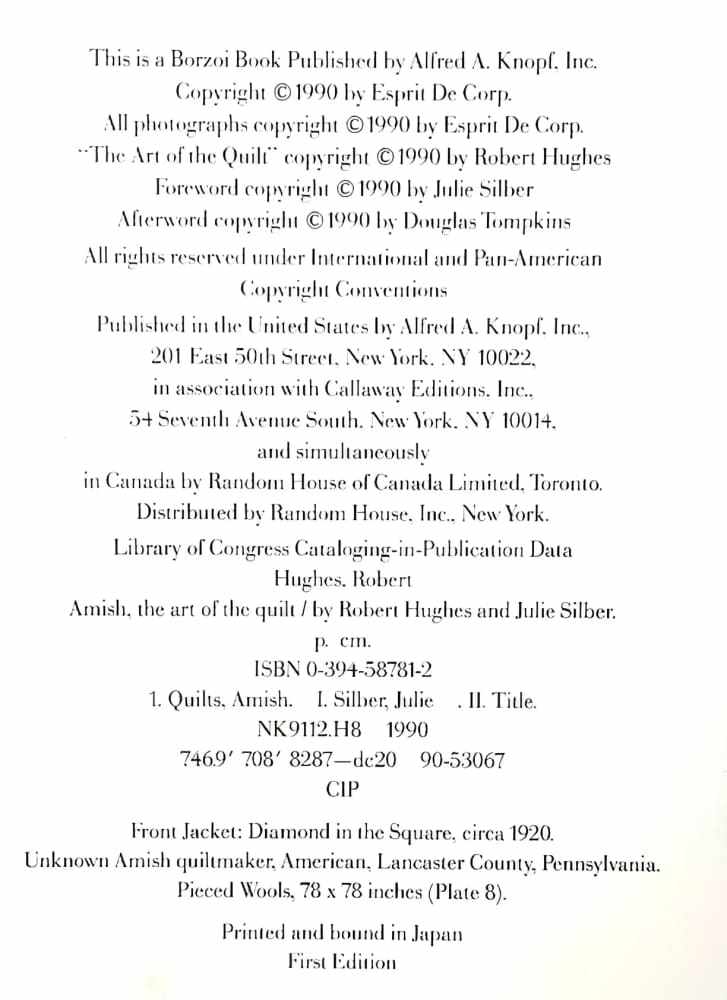 Amish Quilt: Hughes & Silber Collection - Re - psychles Vintage Shop & Art Gallery