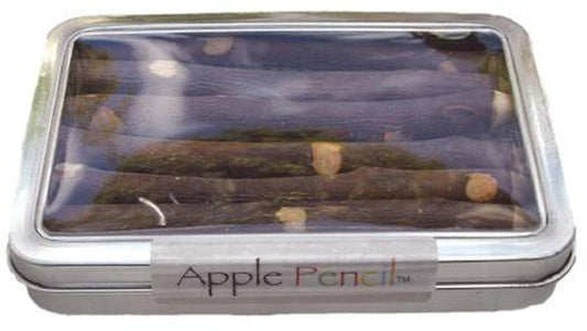 Box of dark-colored sticks.
