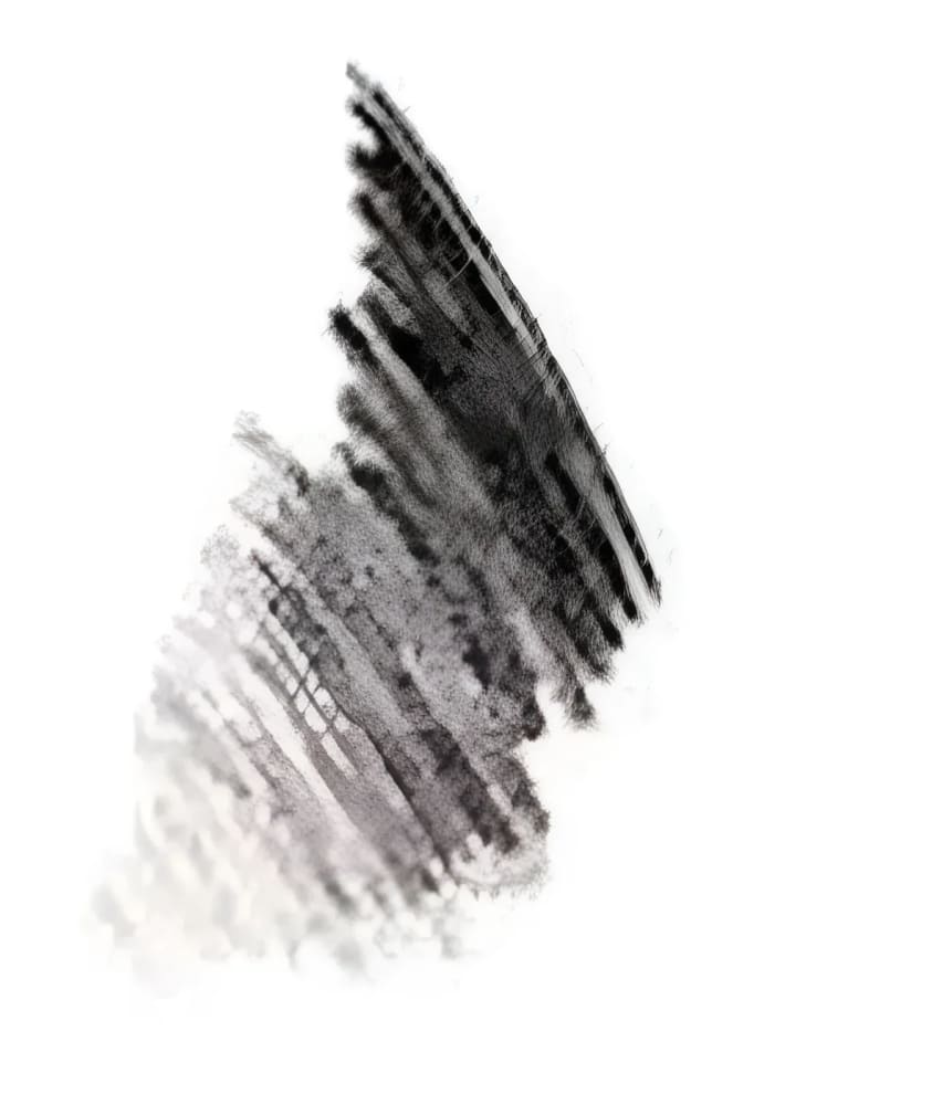 Pencil shading strokes.