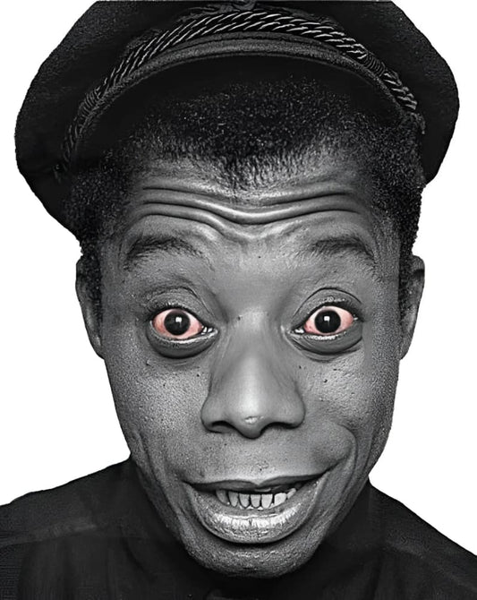 James Baldwin’s intense portrait.