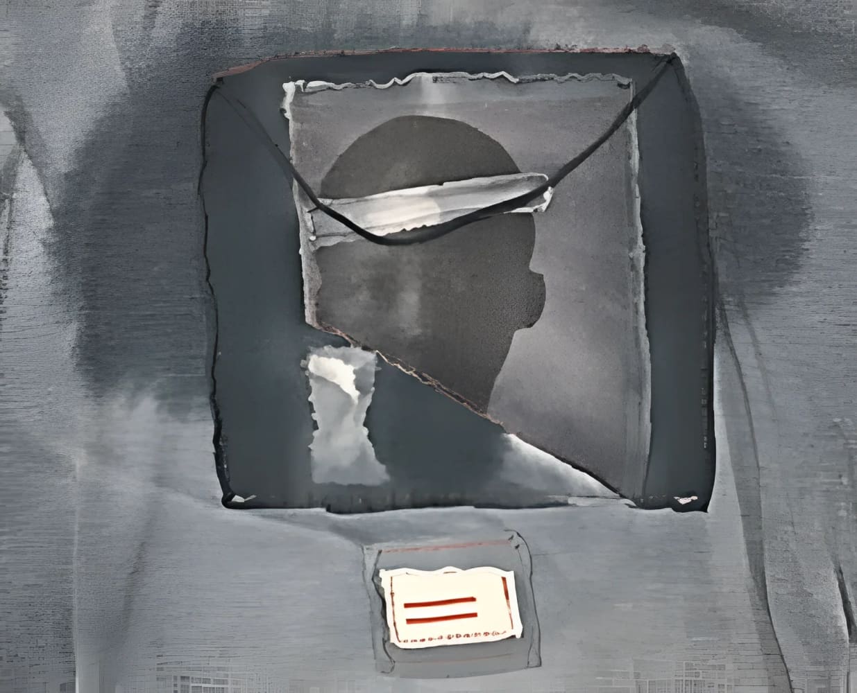 Gray t-shirt with graphic.