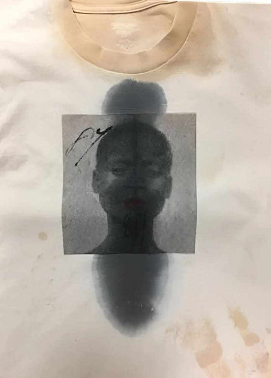 Black Woman No. 1 T-shirt by h.m. Peavy - Re - psychles Vintage Shop & Art Gallery